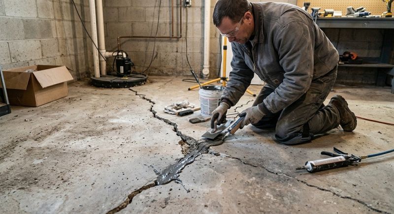 Cracked Basement Floor Repair in Port Orange, FL