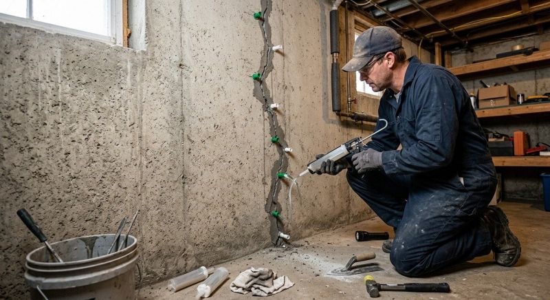 Foundation Crack Repair in Osteen, FL